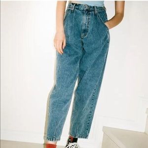 urban outfitters bdg alice pleated jean baggy oversize